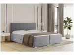 Boxspringbett Chandon Grau - Breite: 166 cm - H3