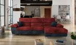 Ecksofa Cotere Mini Premium Rot - Ecke davorstehend rechts