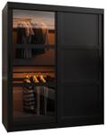 ARMOIRE À PORTES COULISSANTES DOME Largeur : 150 cm - Noir