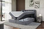 Boxspringbett BOXI1 Steingrau - Breite: 140 cm - H3