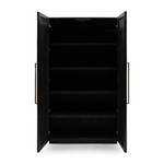 Armoire 5th Avenue Noir - Bois massif - 127 x 232 x 50 cm