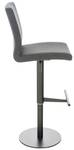 Tabouret de bar Cadiz Lot de 2 Gris lava - Noir