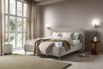 Polstebett MONNO Beige - Textil - 181 x 122 x 231 cm