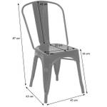 Metall Stuhl Set) HWC-A73 (2er