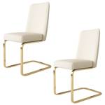 Freischwinger VELVSun (2er Set) Beige - Gold - 2er Set