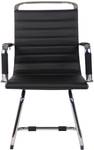 chaise salle à manger Balve Lot de 2 Noir - Cuir synthétique - 57 x 96 x 60 cm