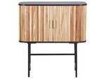 Buffet CARNEY Noir - Marron - Bois massif - 80 x 87 x 40 cm