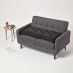 Sofa Auflage mit Veloursbezug Schwarz