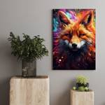 Leinwandbild Fox Abstract 100 x 150 cm