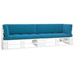 Palettensofa 3016503-3 (2-teilig) Blau - Weiß