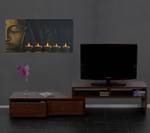LED-Bild Buddha flackernd Holzart/Dekor - Holz teilmassiv - 110 x 55 x 2 cm