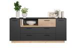 Sideboard Synnax 3 Grau - Holz teilmassiv - 189 x 80 x 40 cm