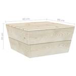 Gartentisch Braun - Massivholz - Holzart/Dekor - 60 x 30 x 60 cm