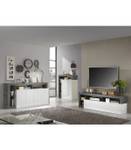 Buffet 4 portes - Francfort Gris - Blanc