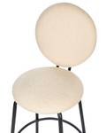 Barhocker EMERY 2er Set Beige - Schwarz - Creme