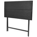 Garten-Essgruppe (5-teilig) 293958 Schwarz - Kunststoff - Polyrattan - 60 x 101 x 120 cm