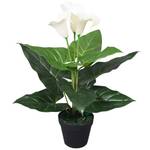 Plante décorative 295878-2 Blanc - Métal - Matière plastique - 13 x 11 x 13 cm