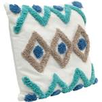 Coussin chevrons Bleu - Textile - 45 x 45 x 12 cm