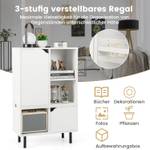 Bücherregal VL32382ITDE Weiß - Holzwerkstoff - 30 x 97 x 60 cm