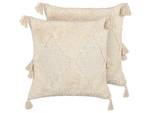 Kissen 2er Set AVIUM Beige - Creme - Anzahl Teile im Set: 2