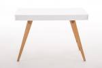Schreibtisch Porto Weiß - Holzwerkstoff - 110 x 75 x 60 cm