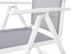 Chaise de jardin CATANIA Gris - Gris lumineux - Blanc