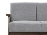 3-Sitzer Sofa ASNES Grau - Hellgrau - Eiche Dunkel