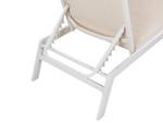 Chaise longue CATANIA Beige - Blanc