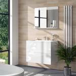 Miroir mural Izan 41516 Blanc brillant - Largeur : 81 cm