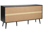 Buffet OPOCO Beige - Noir - Bois manufacturé - 150 x 71 x 40 cm