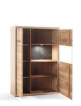 Wohnwand Esma 26 (3-teilig) mit LED Braun - Holzart/Dekor - Holz teilmassiv - 278 x 136 x 52 cm