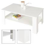 Table basse 100x57x43cm blanc Blanc - Bois manufacturé - 55 x 43 x 98 cm