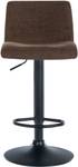 Tabouret de bar Branford Lot de 2 Marron - Textile