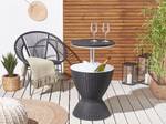 Table de jardin AISA Noir - Blanc