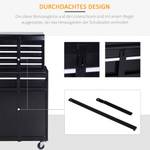 Werkzeugschrank B20-073 Schwarz - Metall - 28 x 105 x 60 cm