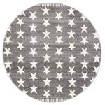 Teppich Savona Sterne Rund Grau - Textil - 160 x 2 x 160 cm