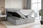 Boxspringbett BERO Hellgrau - 200 x 110 cm - H3