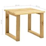 Tisch für Sonnenliege 315394 Grün - Massivholz - Holzart/Dekor - 30 x 26 x 30 cm
