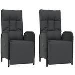 Outdoor Relaxsessel 3029955 (2er Set) Schwarz