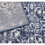 Tapis moderne tissé plat mosaique AVON Bleu néon - 200 x 290 cm