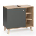 Meuble sous vasque simple Senyo 36361 Anthracite