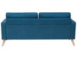 2-Sitzer Sofa KALMAR Blau - Eiche Hell