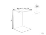 Beistelltisch LOURDES Glas - 40 x 61 x 40 cm