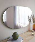 Miroir Pelagus Noir - Bois manufacturé - 3 x 89 x 52 cm