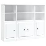 Highboard 3er Set DE7947 Weiß