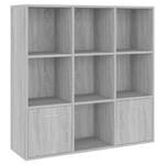 Armoire à livres 3000928 Imitation chêne gris