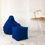 Sitzsack-Hocker Pouf "Cube" 40x40x40cm Blau