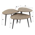 Couchtisch Heavy Metal (3er Set) 58 x 43 x 48 cm