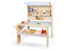 Marktstand Lucy, grau Braun - Holzwerkstoff - 107 x 127 x 95 cm