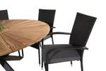 Gartenmöbel-Set Mexico Schwarz - Rattan - 140 x 75 x 140 cm